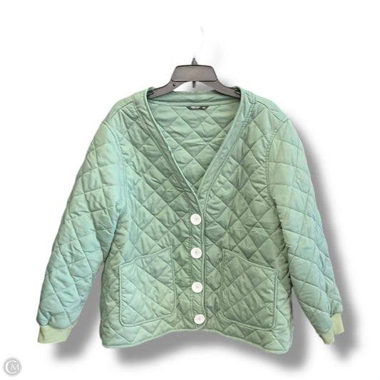 Jacket Puffer & Quilted By Shein In Green, Size: 2x