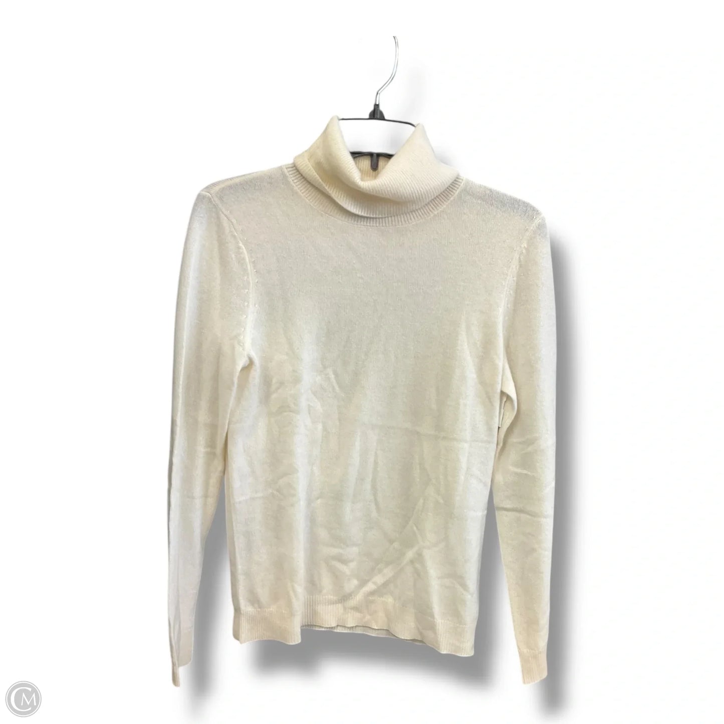 Sweater Cashmere By Bloomingdales In Ivory, Size: M