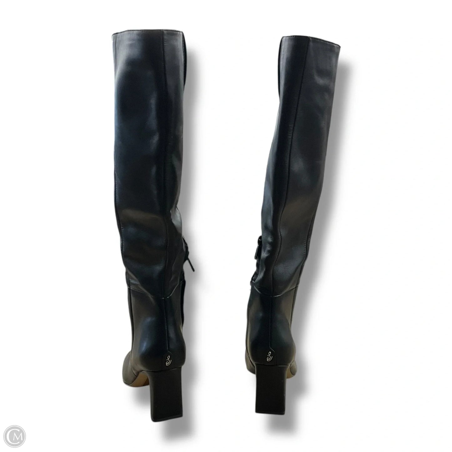 Boots Mid-calf Heels By Sam Edelman In Black, Size: 6.5