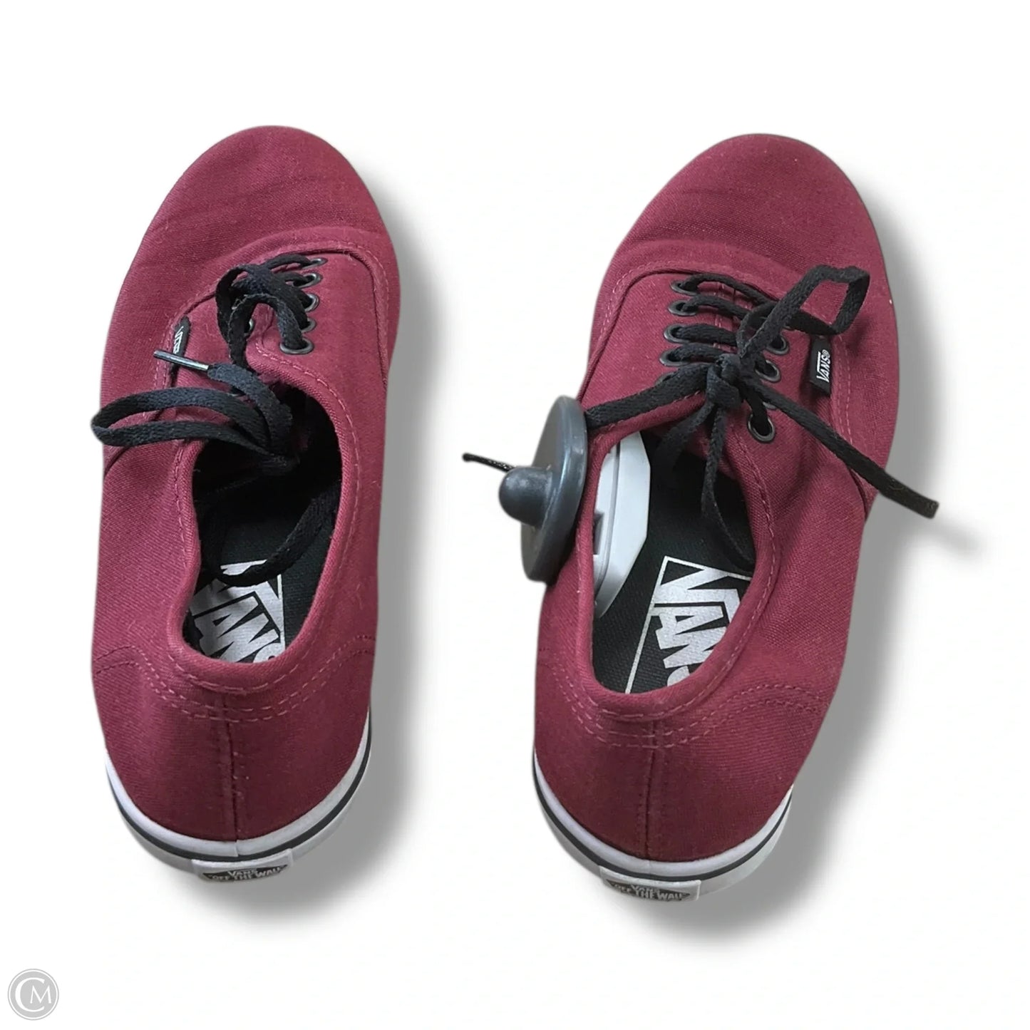Shoes Flats By Vans In Maroon, Size: 6