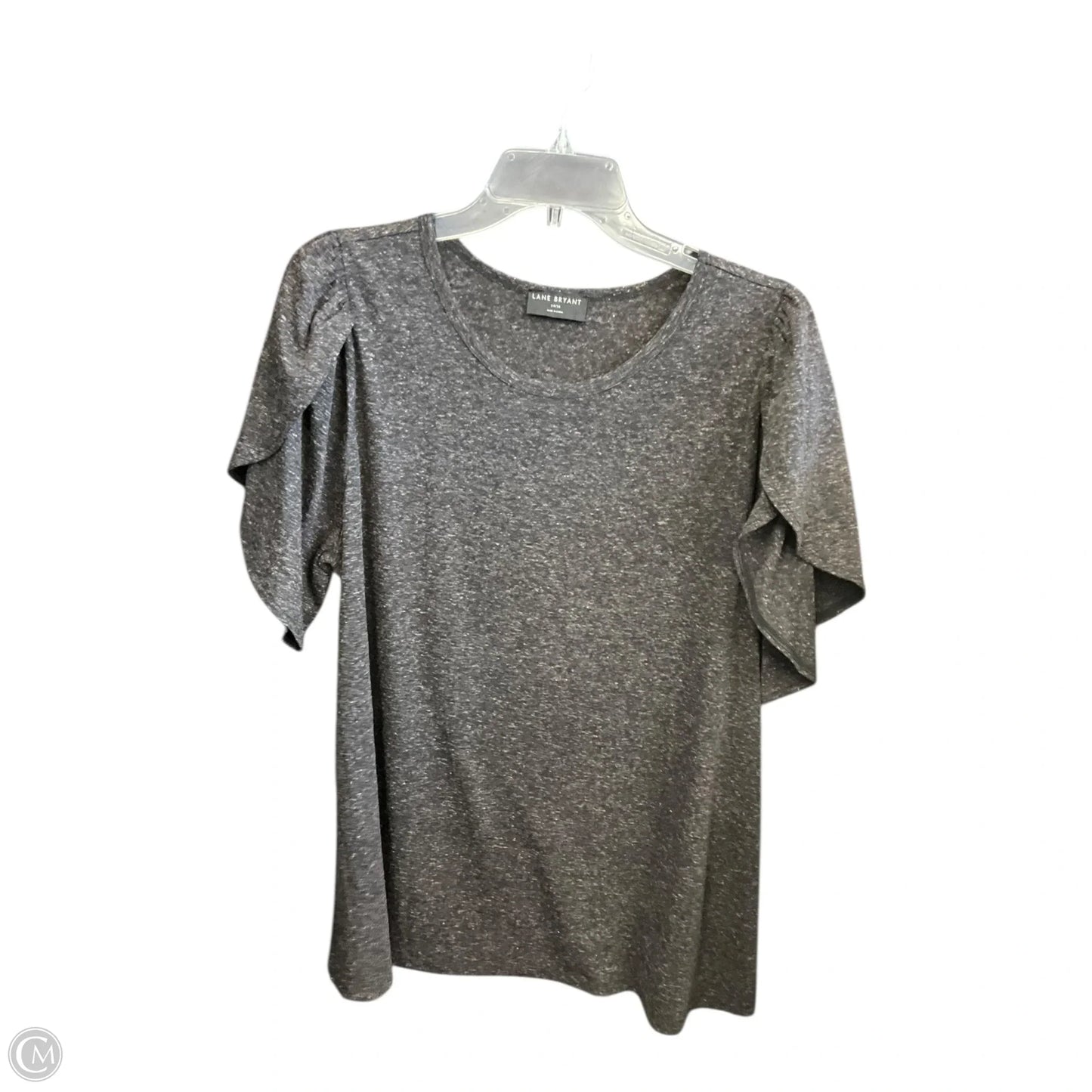 Top Short Sleeve By Lane Bryant In Grey, Size: Xl
