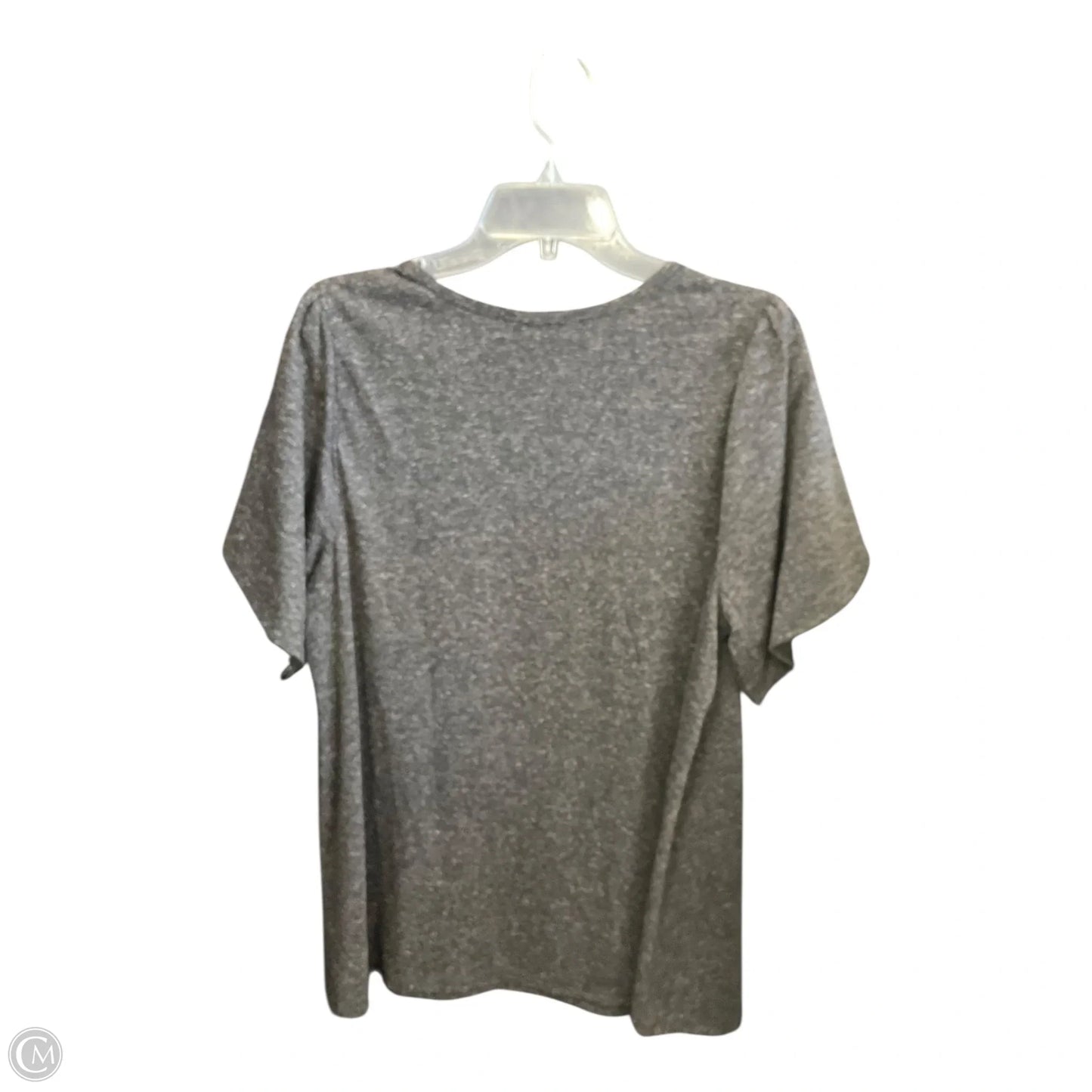 Top Short Sleeve By Lane Bryant In Grey, Size: Xl