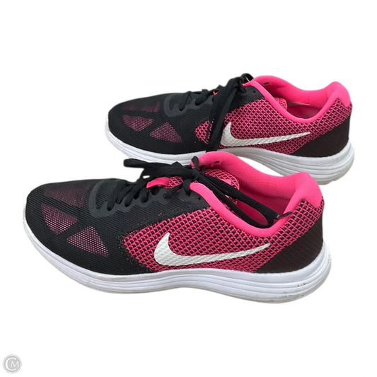 Shoes Athletic By Nike In Black & Pink, Size: 8