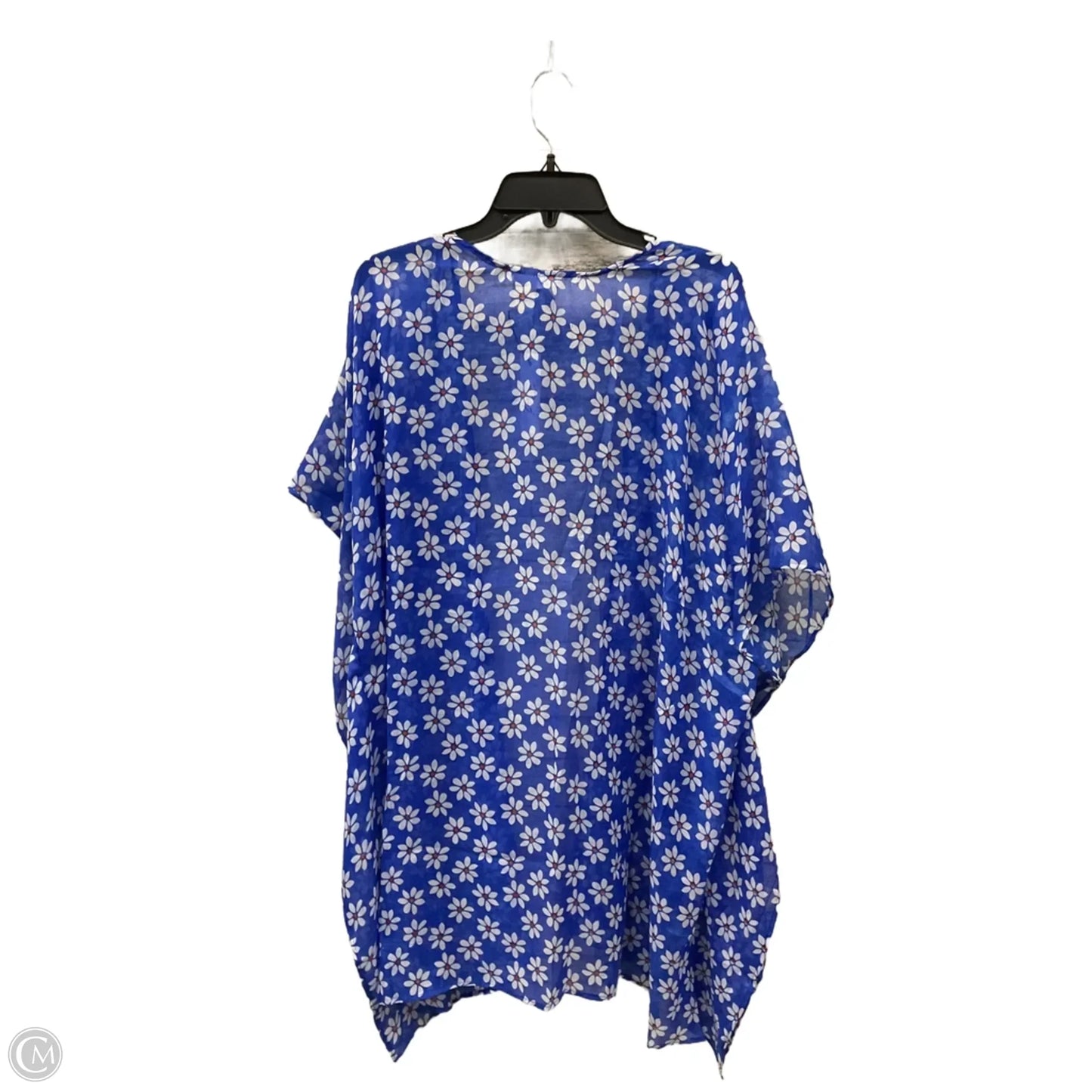 Swimwear Cover-up By Clothes Mentor In Blue, Size: Osfm