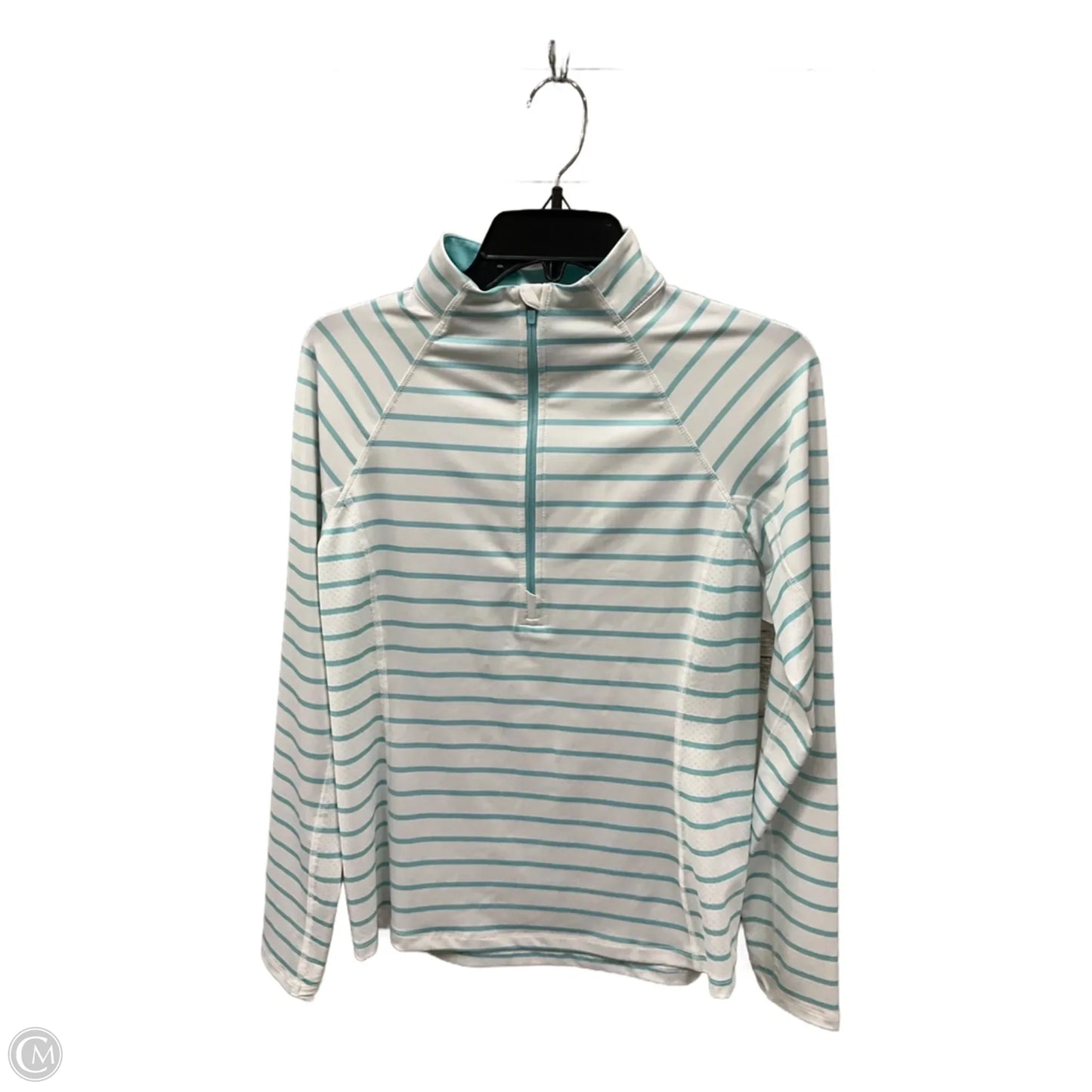 Athletic Sweatshirt Collar By Vineyard Vines In Blue & White, Size: S