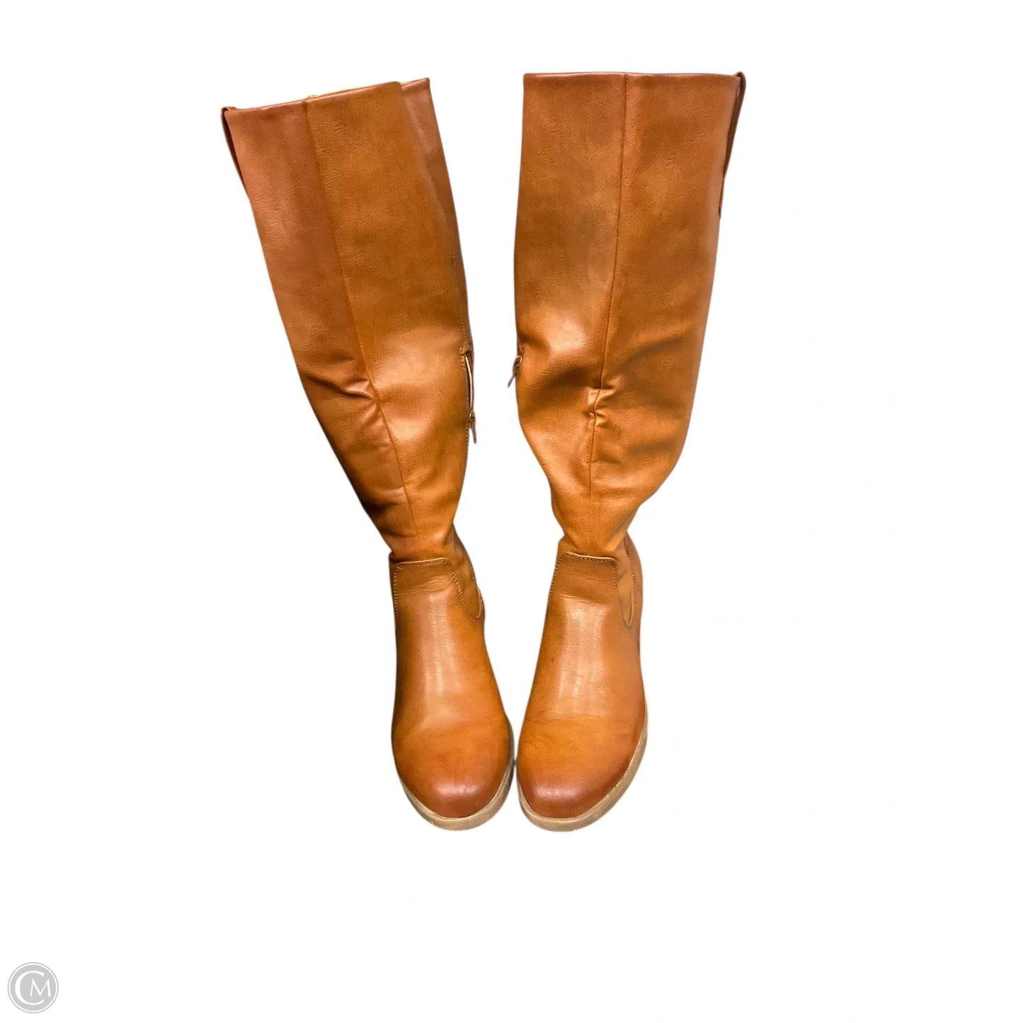 Boots Knee Flats By Bare Traps In Brown, Size: 11