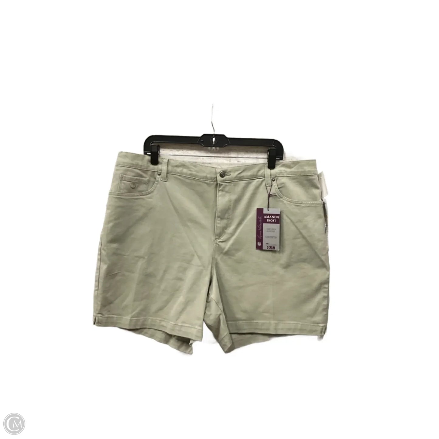 Shorts By Gloria Vanderbilt In Grey, Size: 18
