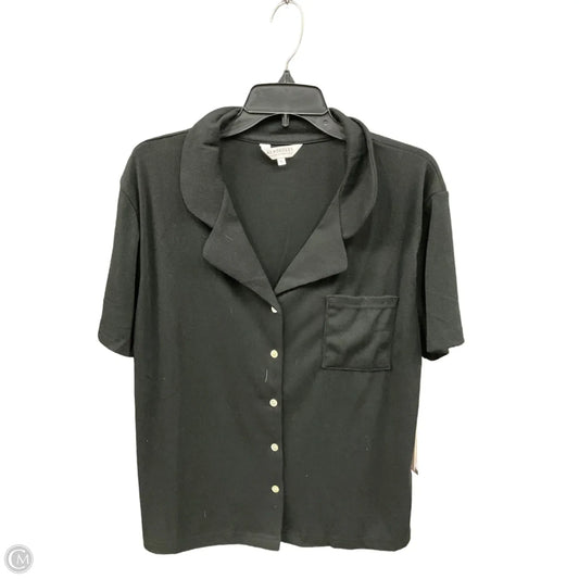 Top Short Sleeve Basic By Aerosoles In Black, Size: Xl