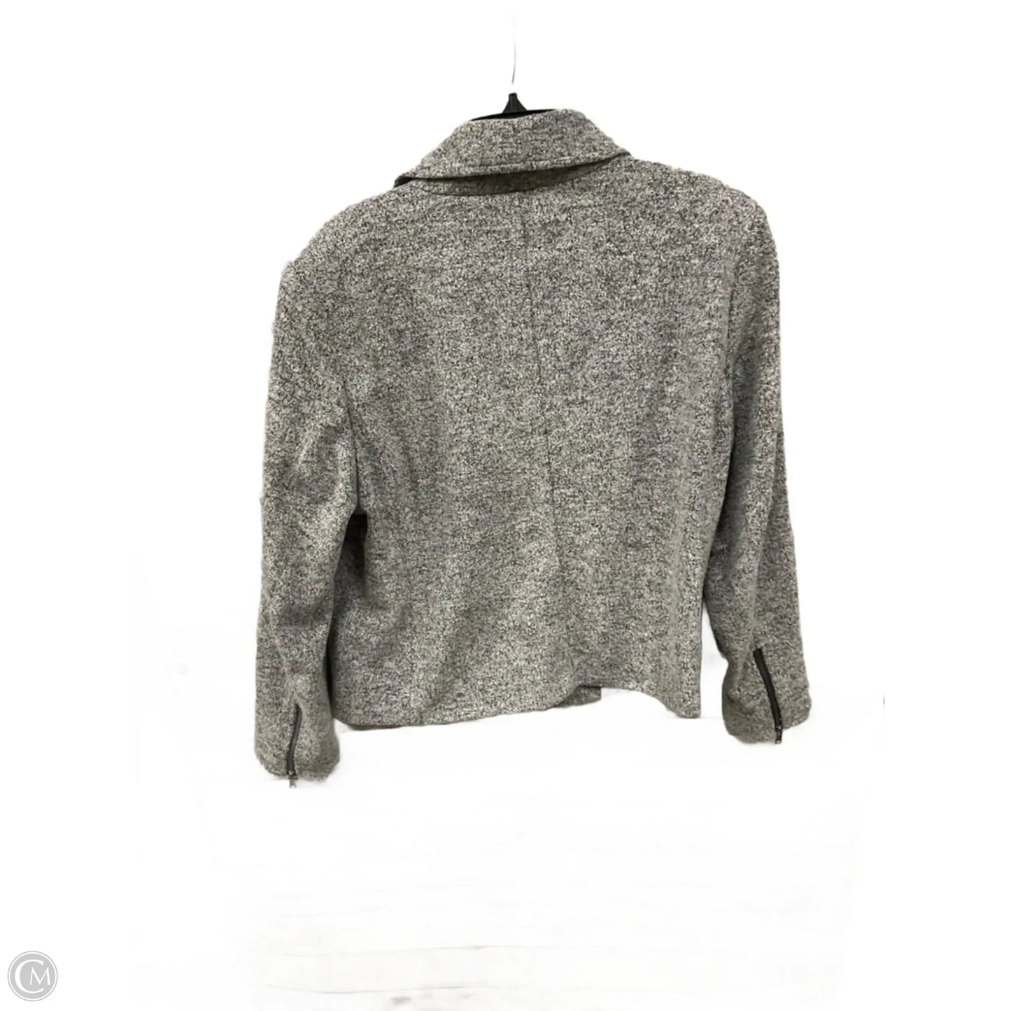 Jacket Moto By Loft In Grey, Size: 1x
