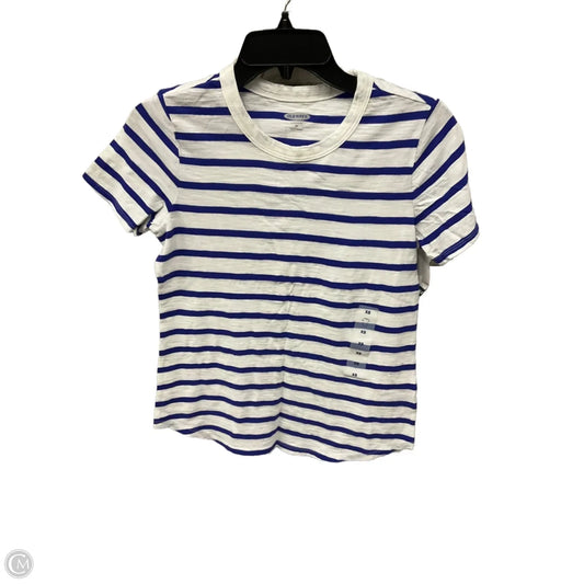 Top Short Sleeve By Old Navy In Striped Pattern, Size: Xs