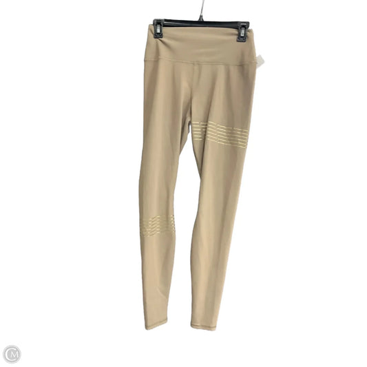 Athletic Leggings By Alo In Beige, Size: M