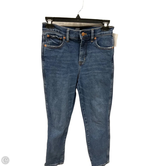 Jeans Skinny By J. Crew In Blue Denim, Size: 0