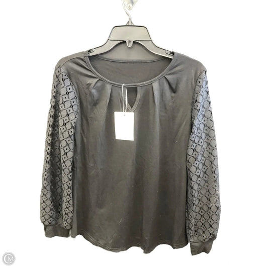 Top Long Sleeve By Clothes Mentor In Black, Size: S