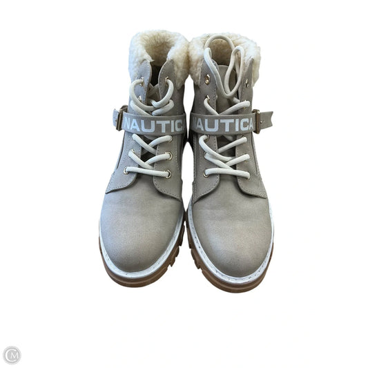 Boots Ankle Flats By Nautica In Beige, Size: 7.5