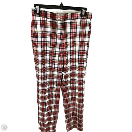Pants Lounge By J. Crew In Plaid Pattern, Size: 4