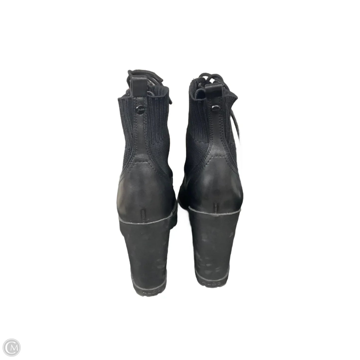 Boots Ankle Heels By Aldo In Black, Size: 8