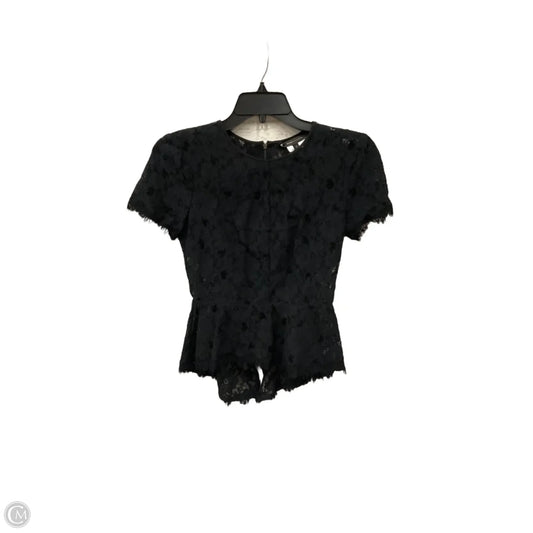 Top Short Sleeve By Bcbgmaxazria In Black, Size: Xs