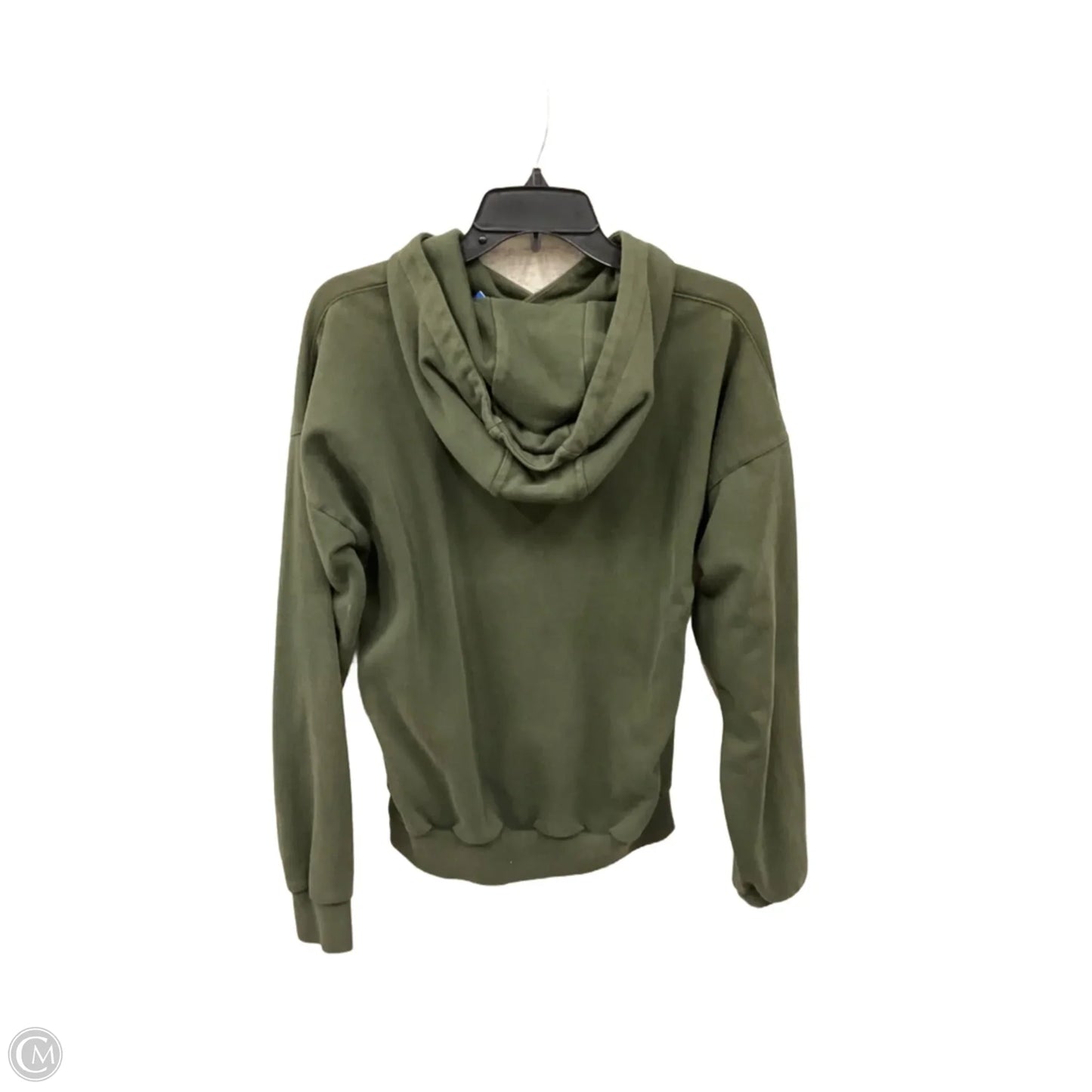 Athletic Sweatshirt Hoodie By Adidas In Green, Size: S