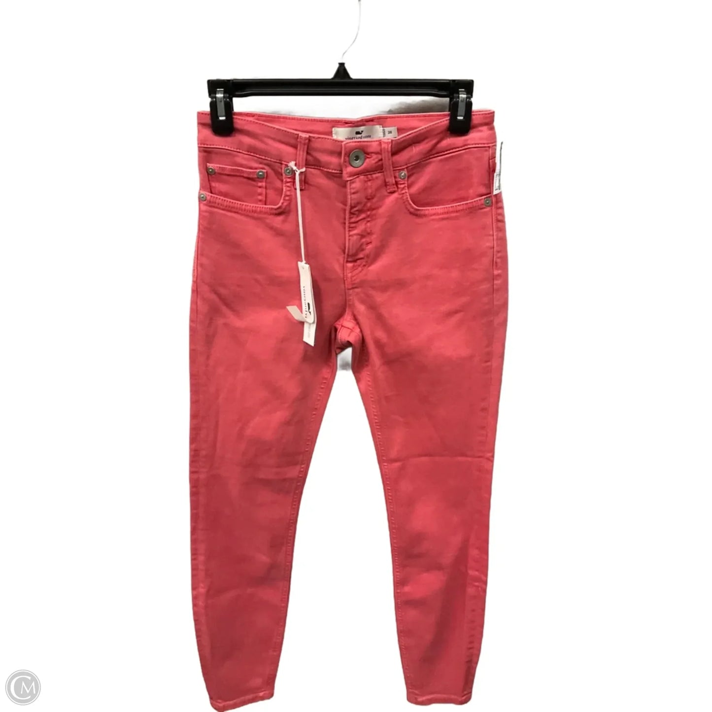 Jeans Skinny By Vineyard Vines In Pink Denim, Size: 4