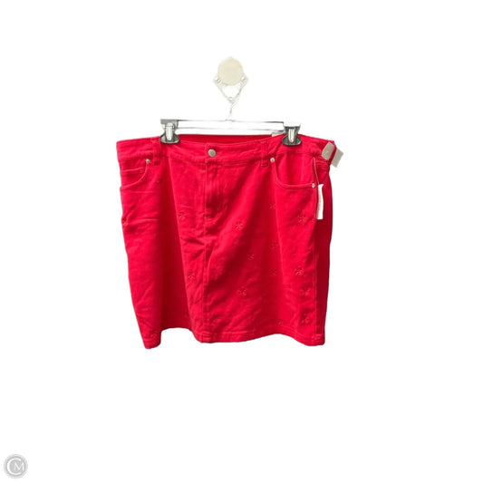 Skirt Midi By Westport In Red, Size: 16