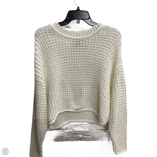 Sweater By Aqua In White, Size: M