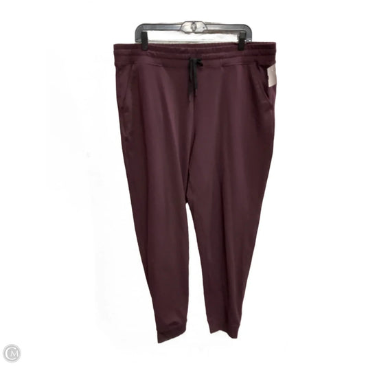 Athletic Pants By 32 Degrees In Mauve, Size: Xl