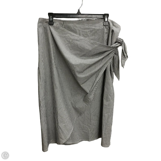 Skirt Maxi By Chaps In Grey, Size: 14