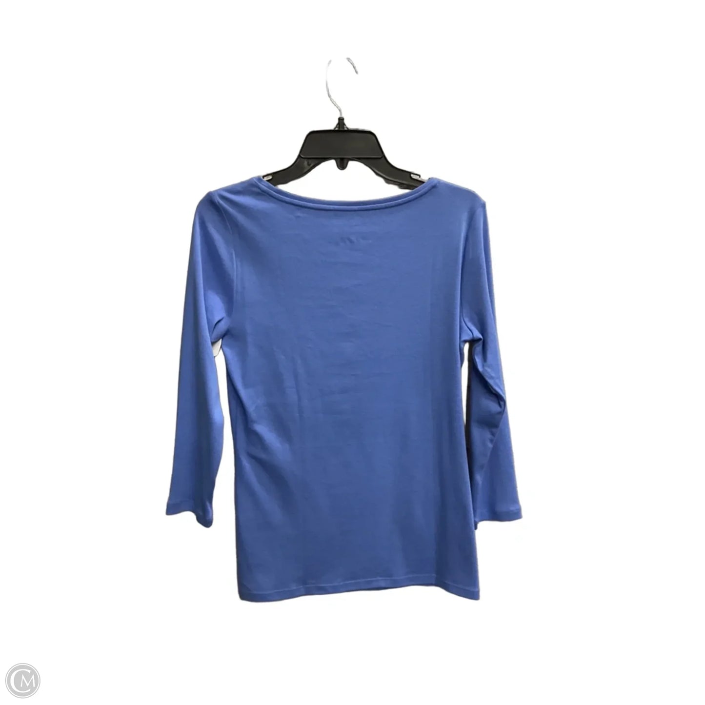 Top Long Sleeve Basic By Talbots In Blue, Size: S
