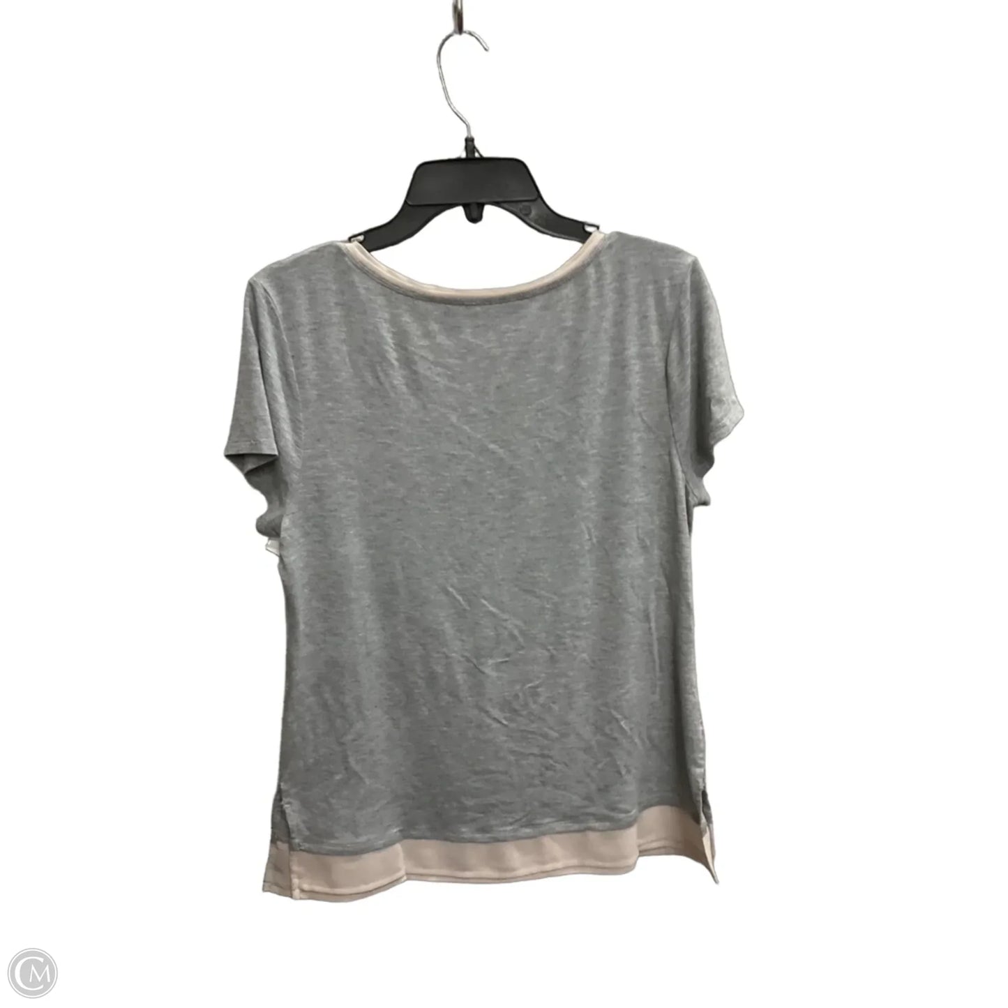 Top Short Sleeve By White House Black Market In Grey, Size: M