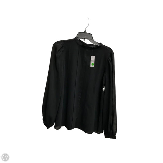 Top Long Sleeve By Ann Taylor In Black, Size: S