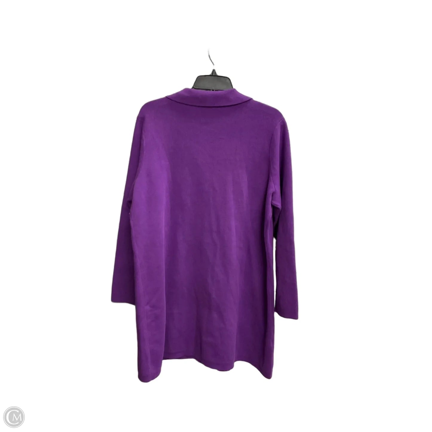 Blouse Long Sleeve By Loft In Purple, Size: Xl