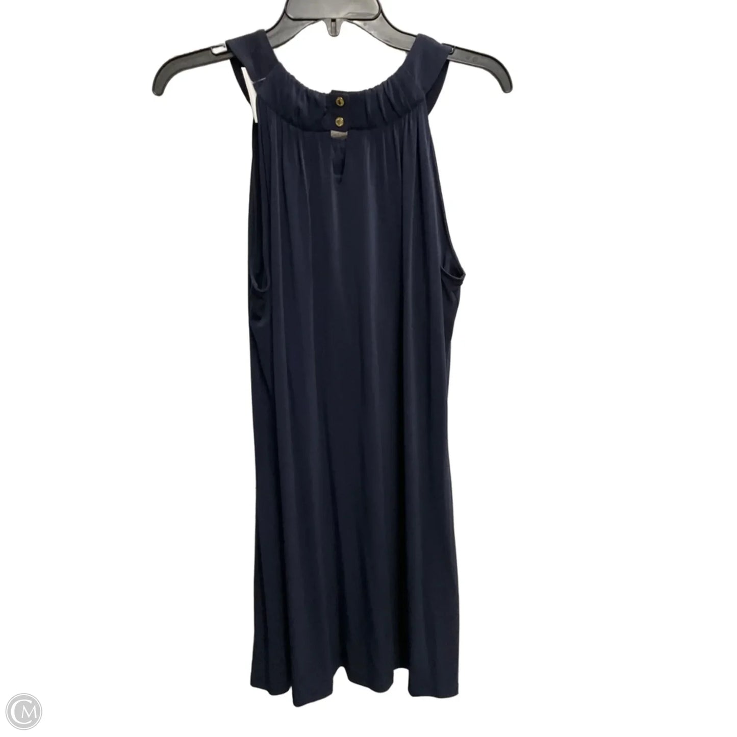 Dress Casual Midi By Calvin Klein In Blue, Size: L