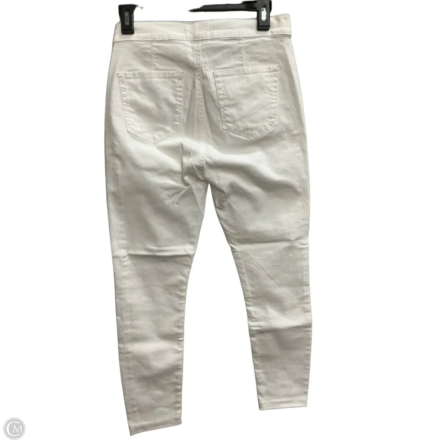 Jeans Skinny By Loft In White Denim, Size: 0