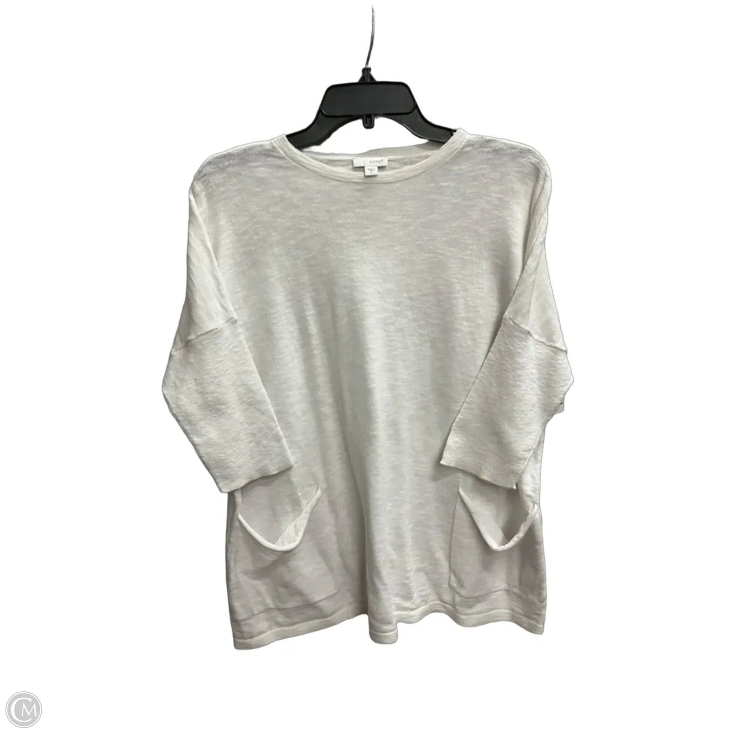 Top 3/4 Sleeve By Pure Jill In White, Size: S