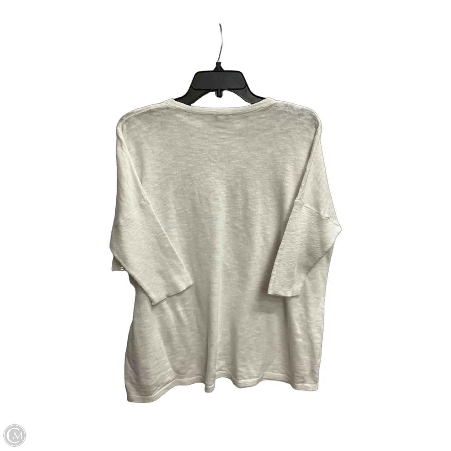 Top 3/4 Sleeve By Pure Jill In White, Size: S