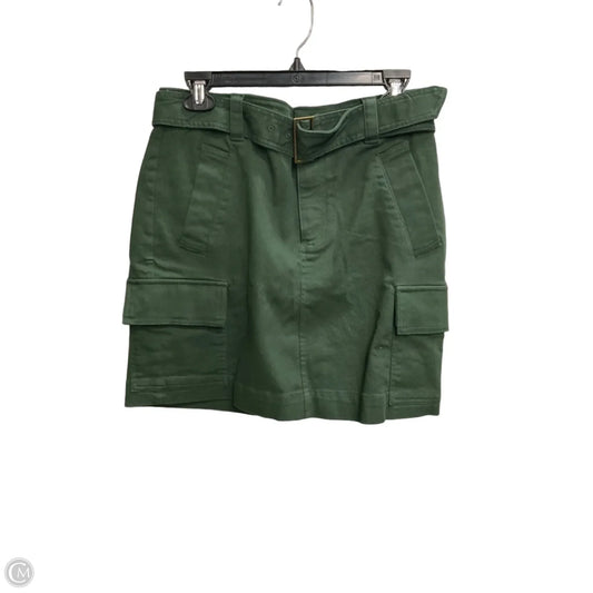 Skirt Midi By Loft In Green Denim, Size: 8p