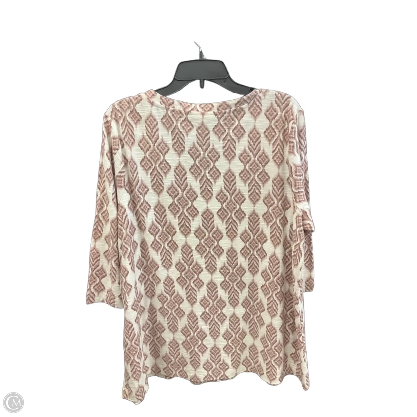 Top 3/4 Sleeve By Pure Jill In Pink, Size: Xl