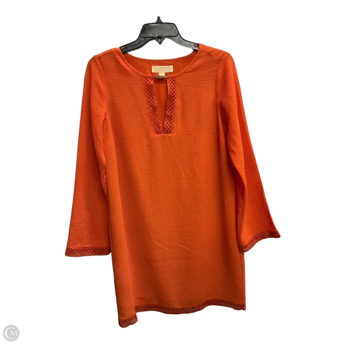 Dress Casual Midi By Michael By Michael Kors In Orange, Size: S