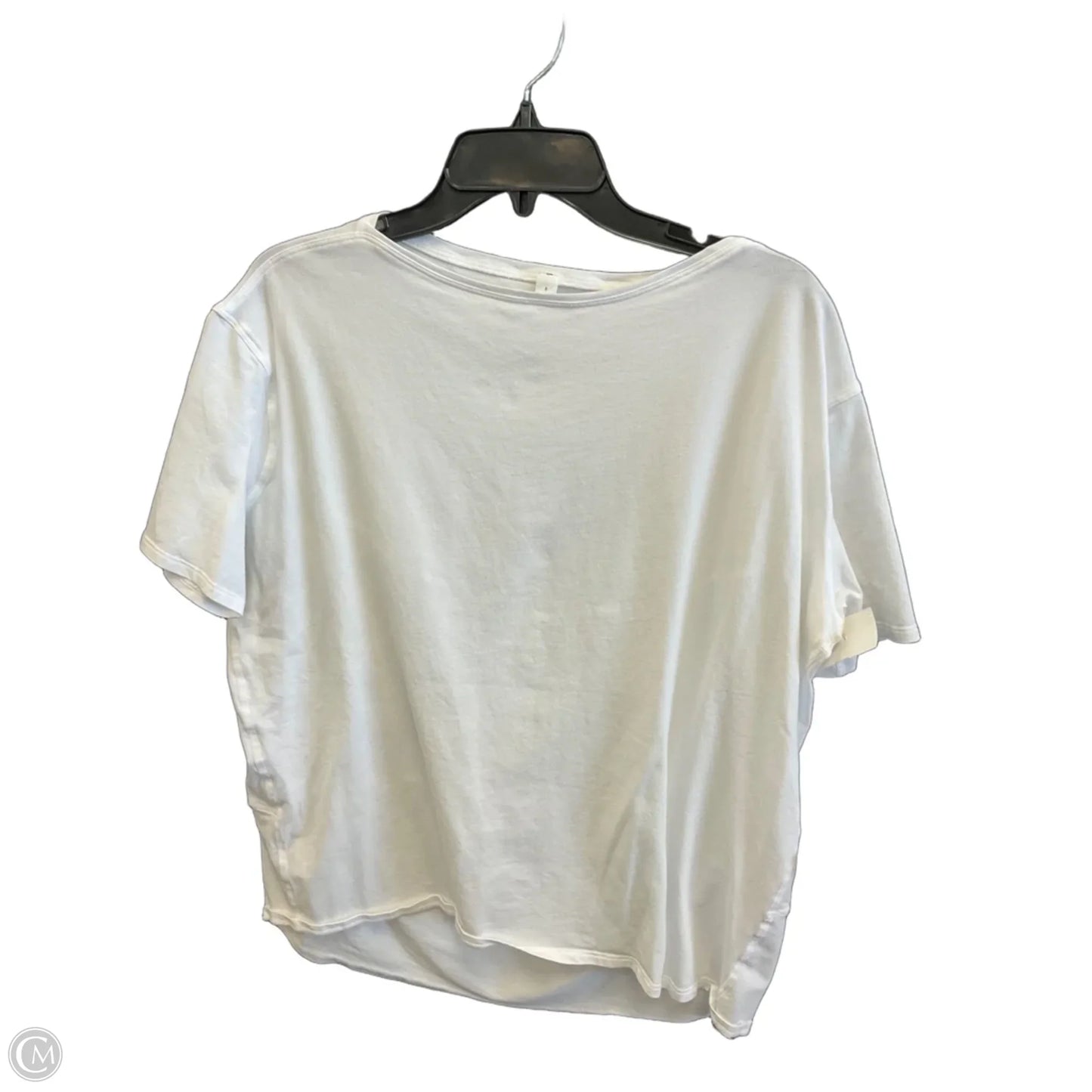 Athletic Top Short Sleeve By Lululemon In White, Size: M