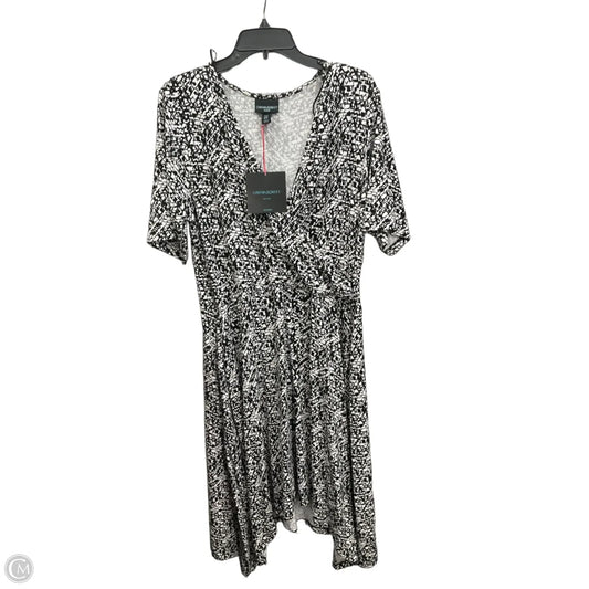 Dress Casual Midi By Cynthia Rowley In Black & White, Size: 1x