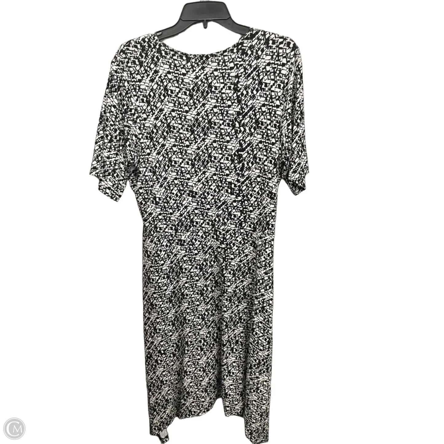Dress Casual Midi By Cynthia Rowley In Black & White, Size: 1x