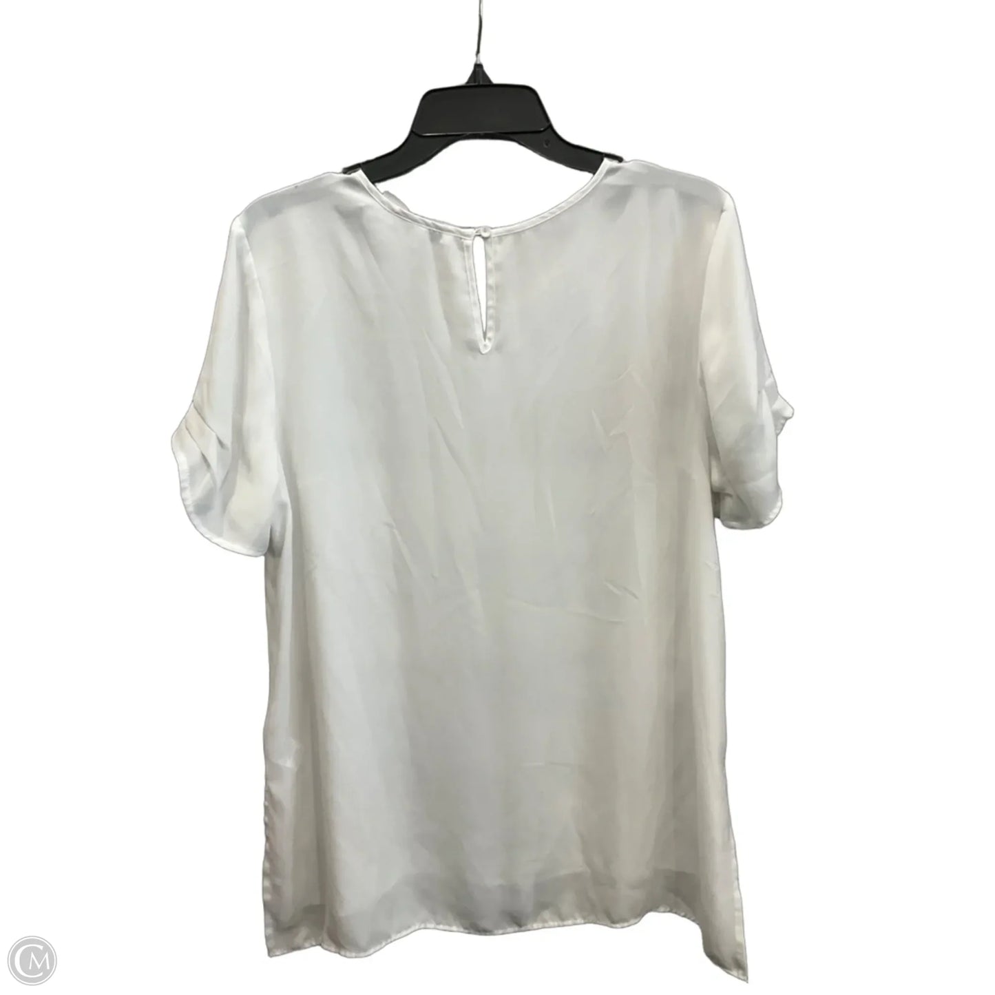 Top Short Sleeve By Dr2 In White, Size: L