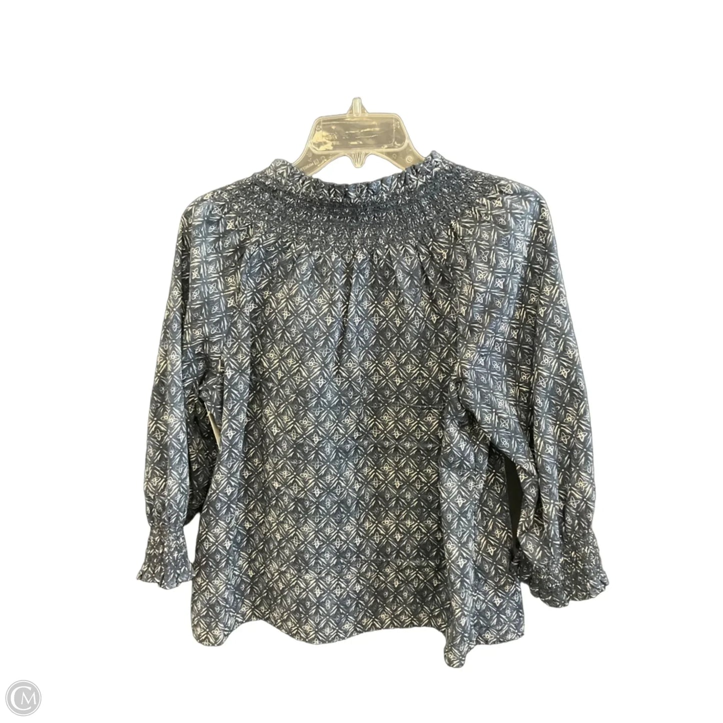 Top Long Sleeve By Talbots In Blue, Size: M