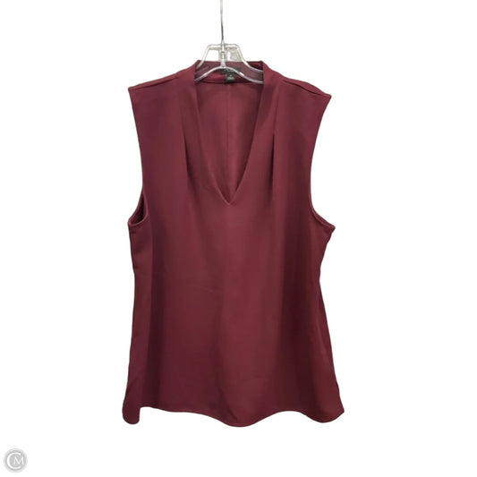 Top Sleeveless By Ann Taylor In Mauve, Size: Xl