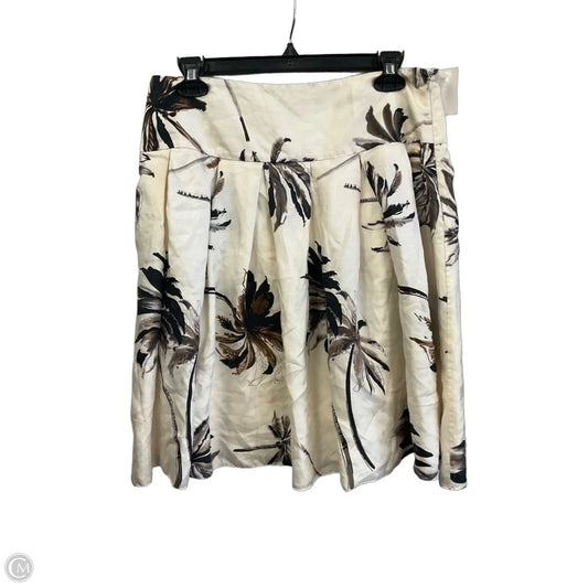 Skirt Midi By White House Black Market In Brown & White, Size: 8