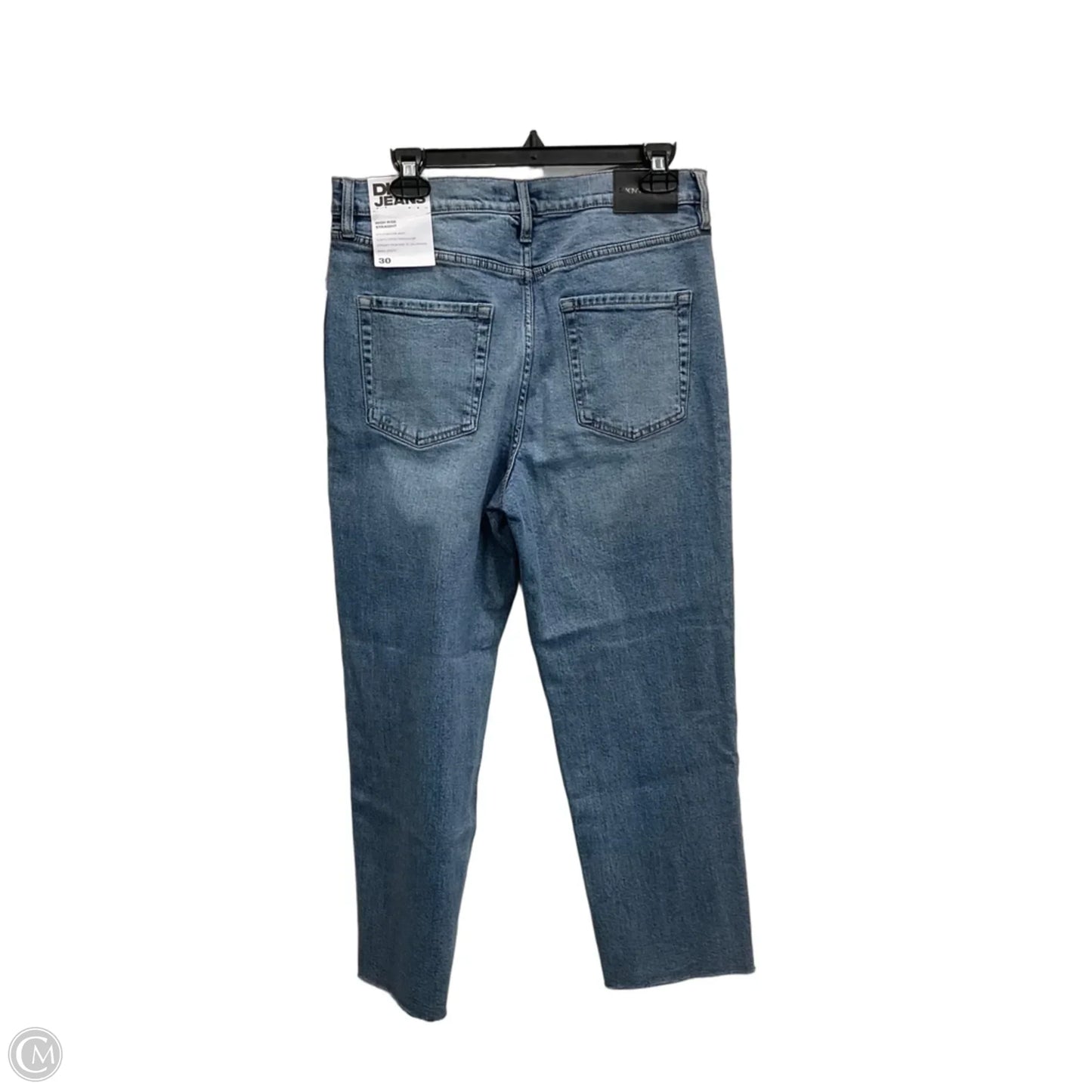 Jeans Straight By Dkny In Blue Denim, Size: 8