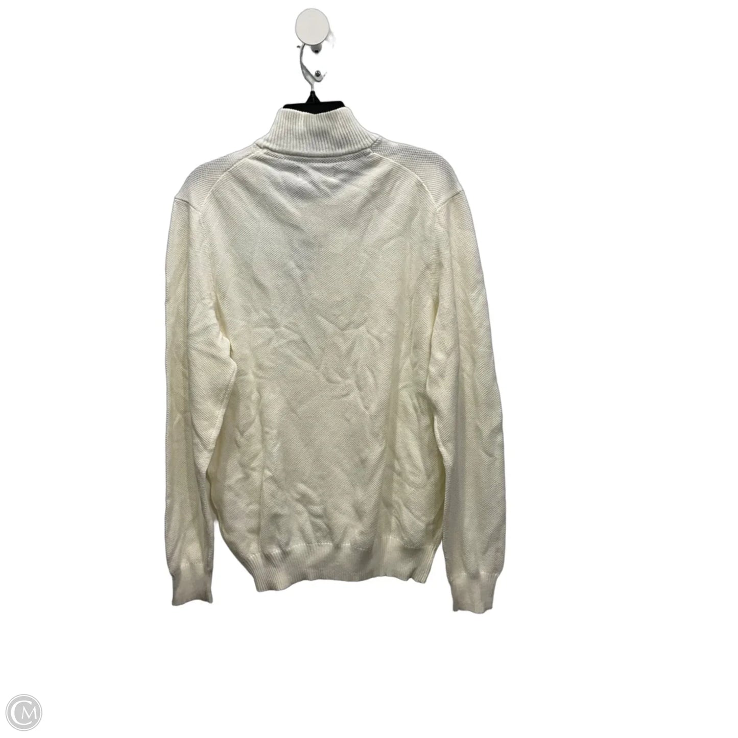 Sweatshirt Collar By Club Room In White, Size: L