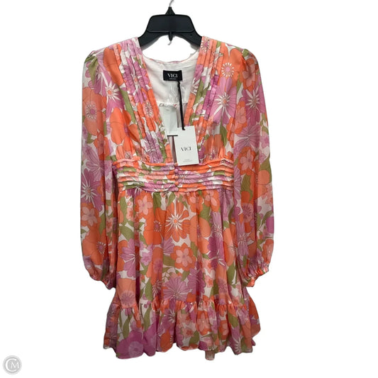 Dress Casual Midi By Vici In Multi-colored, Size: Xs