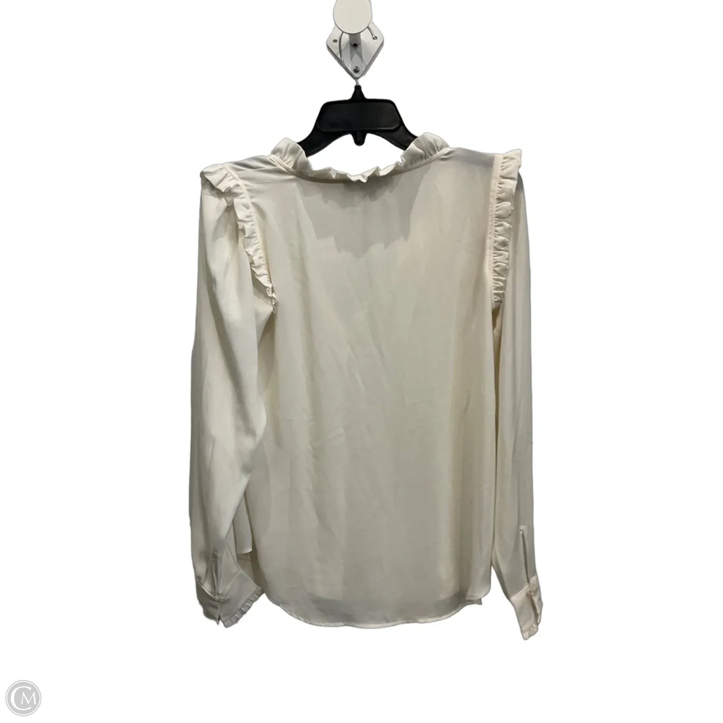 Top Long Sleeve By Loft In Cream, Size: Xs
