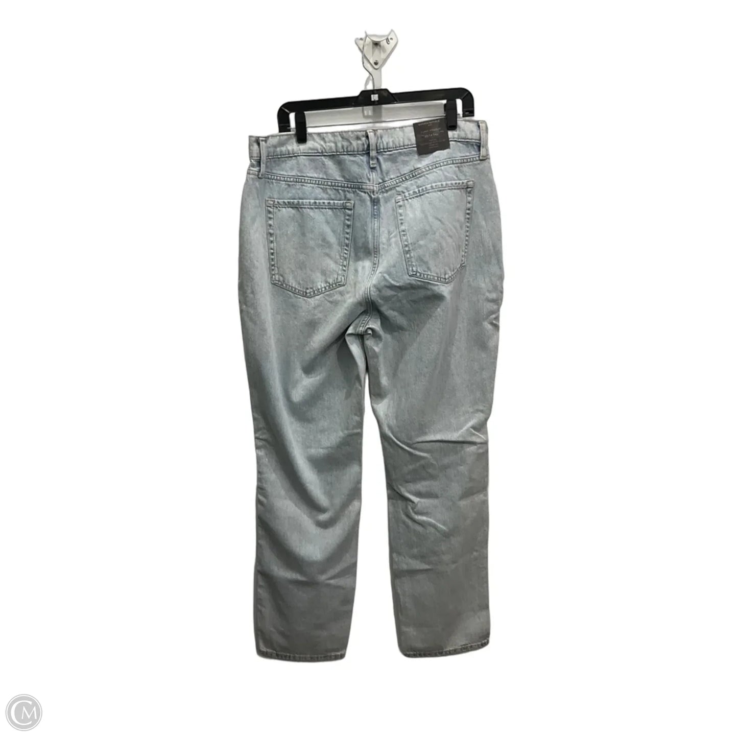 Jeans Straight By Banana Republic In Blue Denim, Size: 14